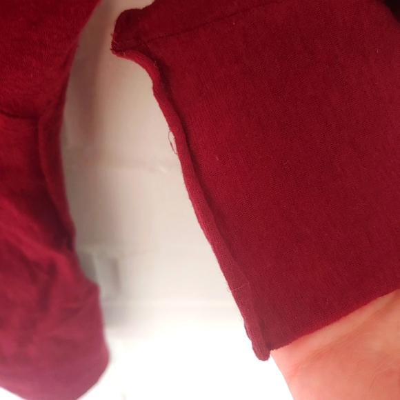 Velvet Long Sleeve Twist Front Blouse - Picture 4 of 6